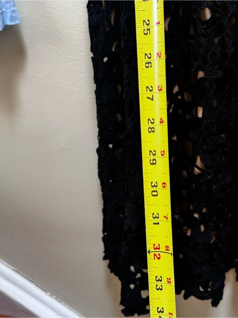 Sans Souci Floral Lace Overlay Midi Dress M Crochet Lined Black Party Wedding - Picture 16 of 16